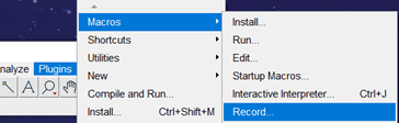 Figure 3. How to get to the macro recorder